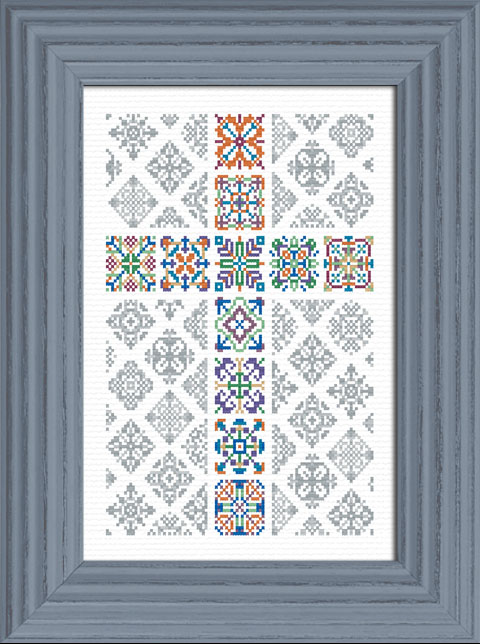 Cross Vibrant and Grays